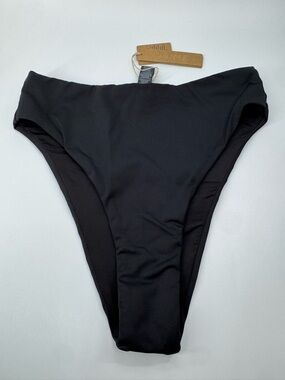 SKIMS Black High-Cut Bikini Bottom